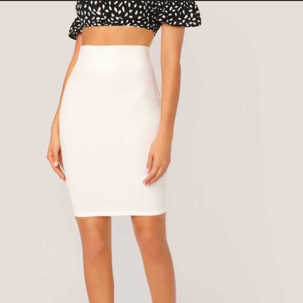 White bandage skirt